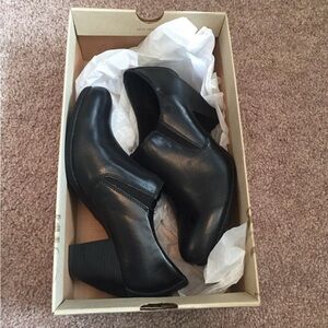 b.o.c. Black Heeled Boots for Women